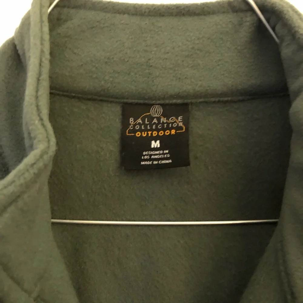 Balance Collection Men's Olive Zip-Up Sweater